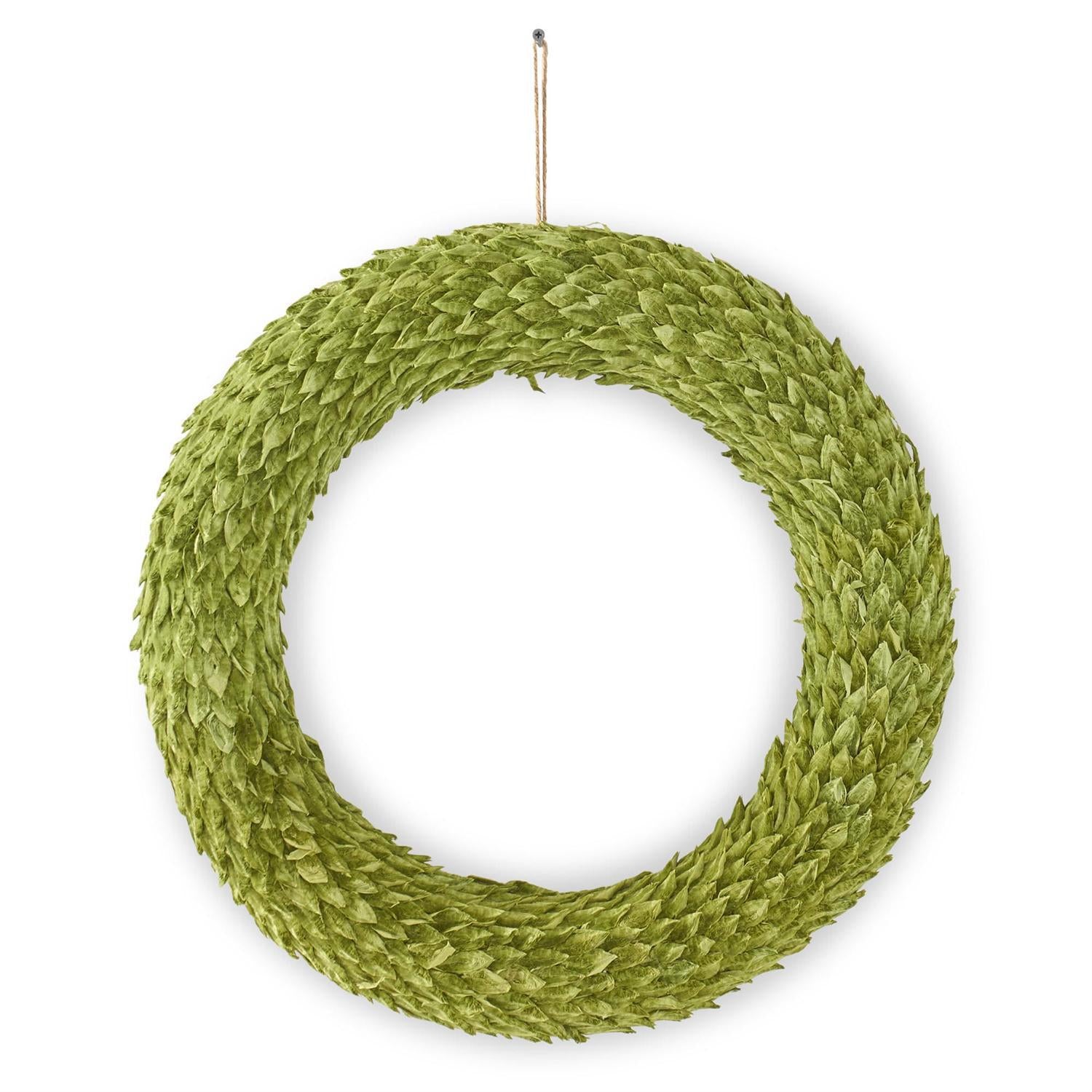 Dark Green Petal Leaf Wreath